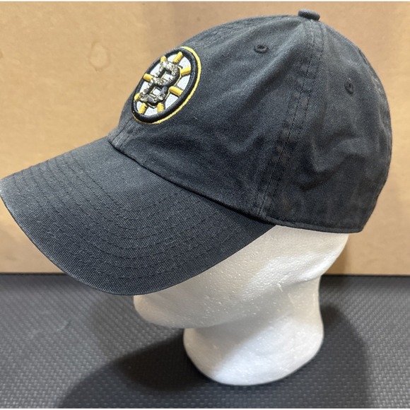 Boston Bruins Bedazzled B Hat Strapback Black NHL Hockey 47 Brand - Picture 3 of 10